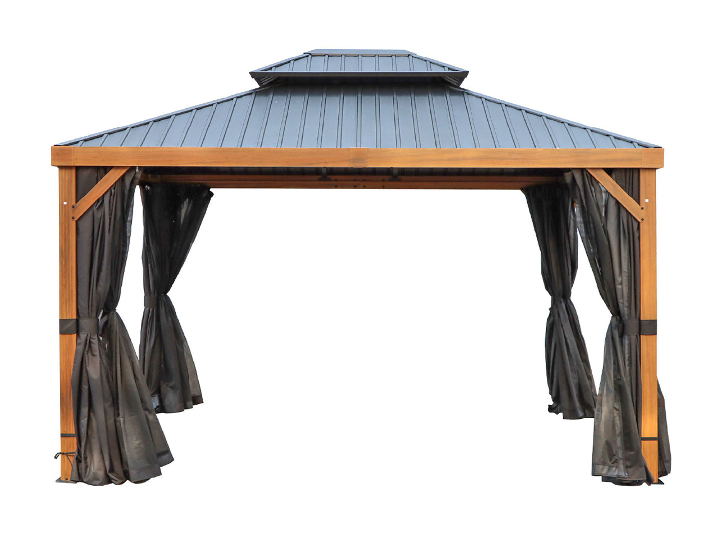 Gazebo Penguin Yosemite - 12 X 16 Ft. Metal Roof Wood Pattern