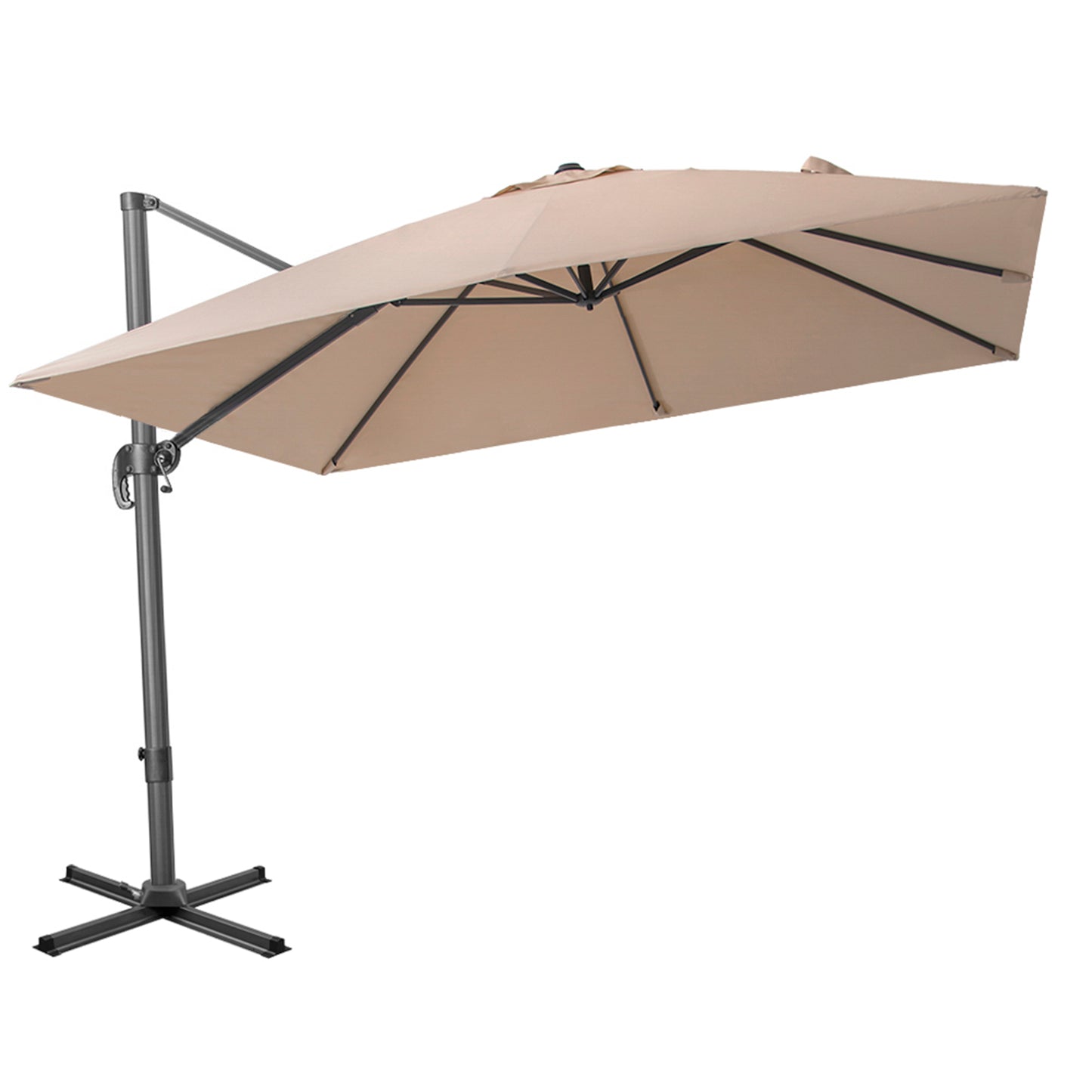 Tilt Cantilever Patio Umbrella with Stand