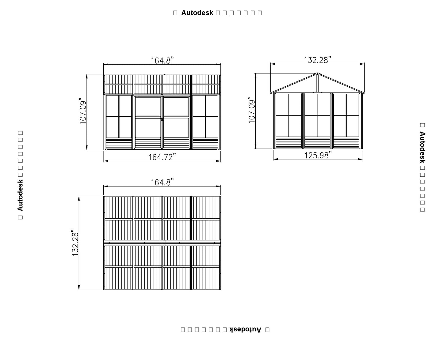 Gazebo Penguin Myrdal Solarium 11x14 Polycarbonate Roof in Beige
