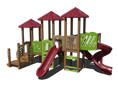 Load image into Gallery viewer, Playground Structure with Spiral Slide, Straight Slide, and Climbing Wall | Outdoor Play Structure for Ages 5 to 12 | GFP-30082-1