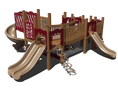Load image into Gallery viewer, ADA Commercial Multi Slide Playground Without Shade | Outdoor Play Structure for Ages 2 to 5 | GFP-30211-1