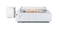 Load image into Gallery viewer, Carrara 60” Marble Porcelain Fire Table - Bianco White