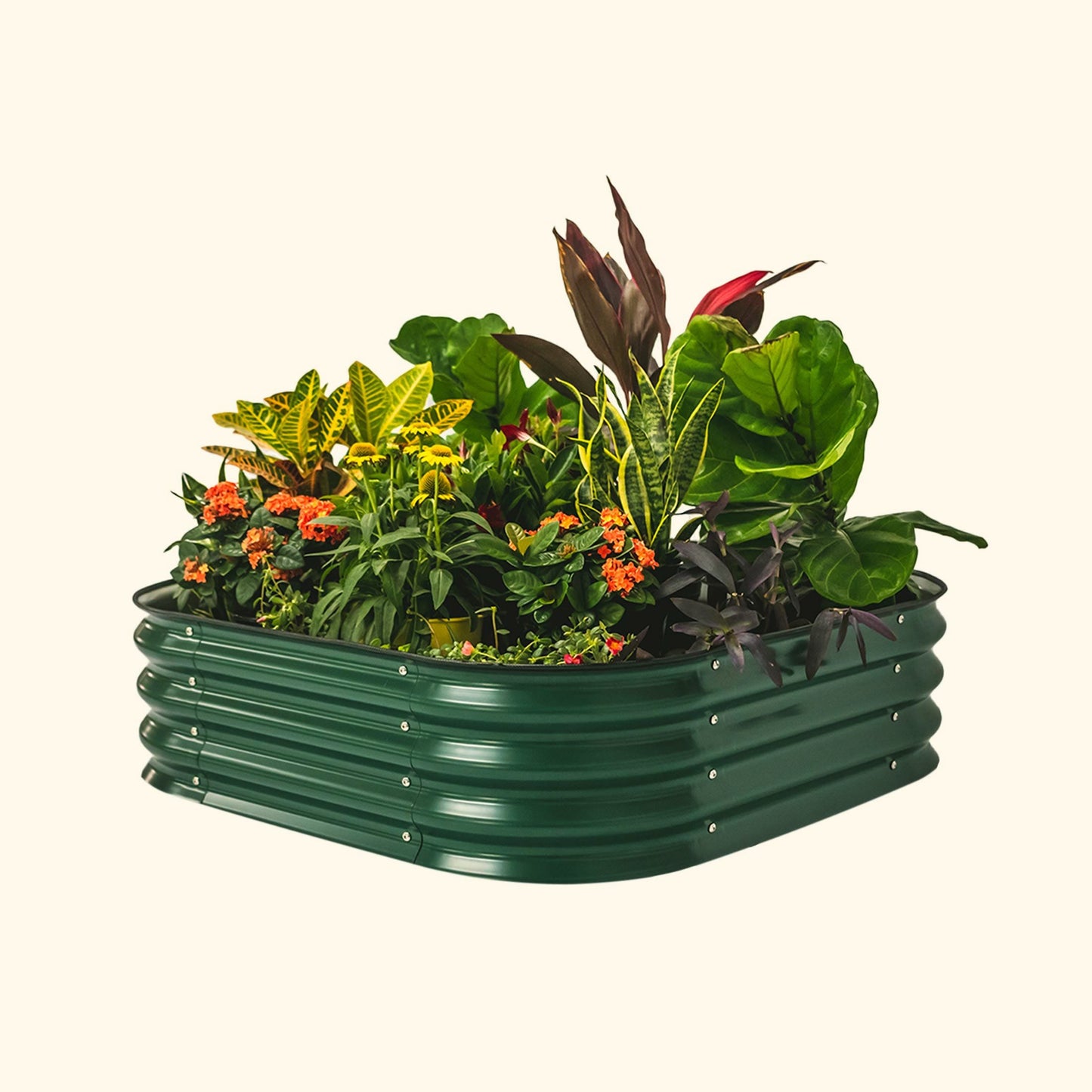 Vego 11" Tall 4 In 1 Modular Metal Raised Garden Bed Kit