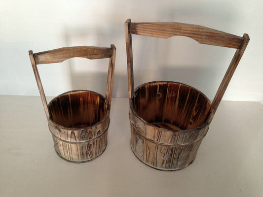 Wood Garden Planter - 2 Piece