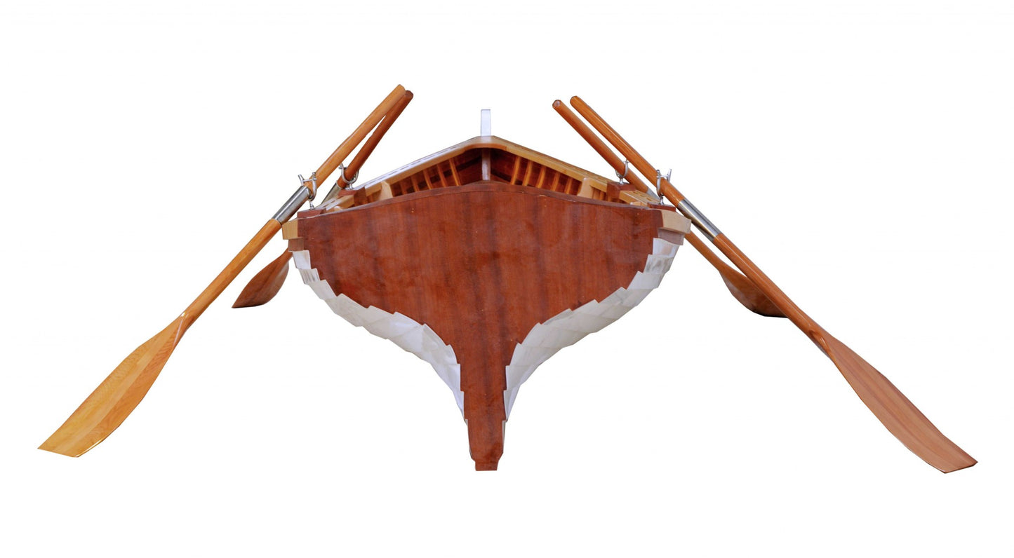 Homeroots Clinker Built Whitehall Row Boat