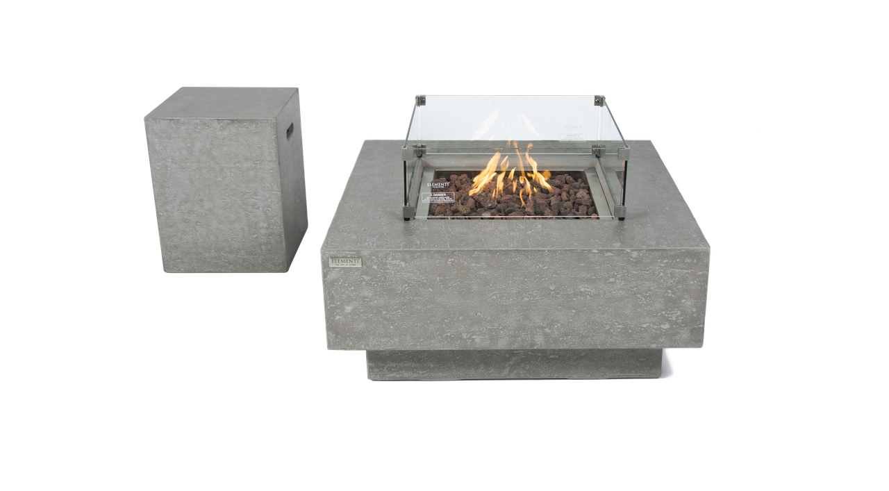 Manhattan Fire Table - Light Grey
