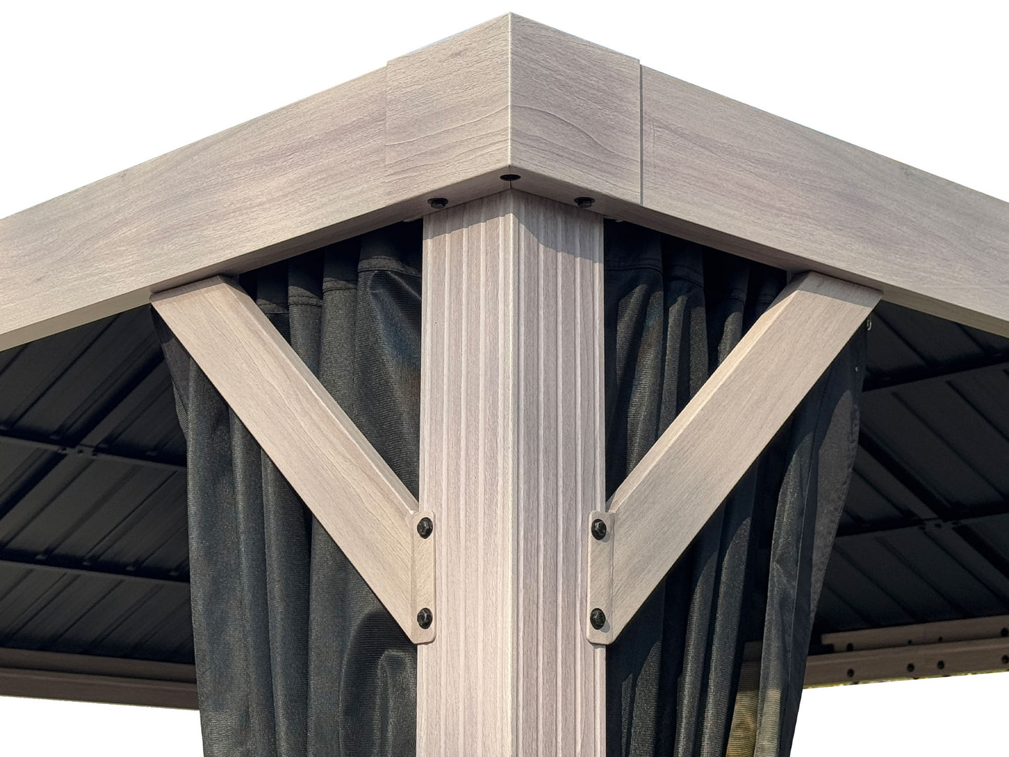 Gazebo Penguin Yosemite - 10 X 12 Ft. Light Grey Wood Finish