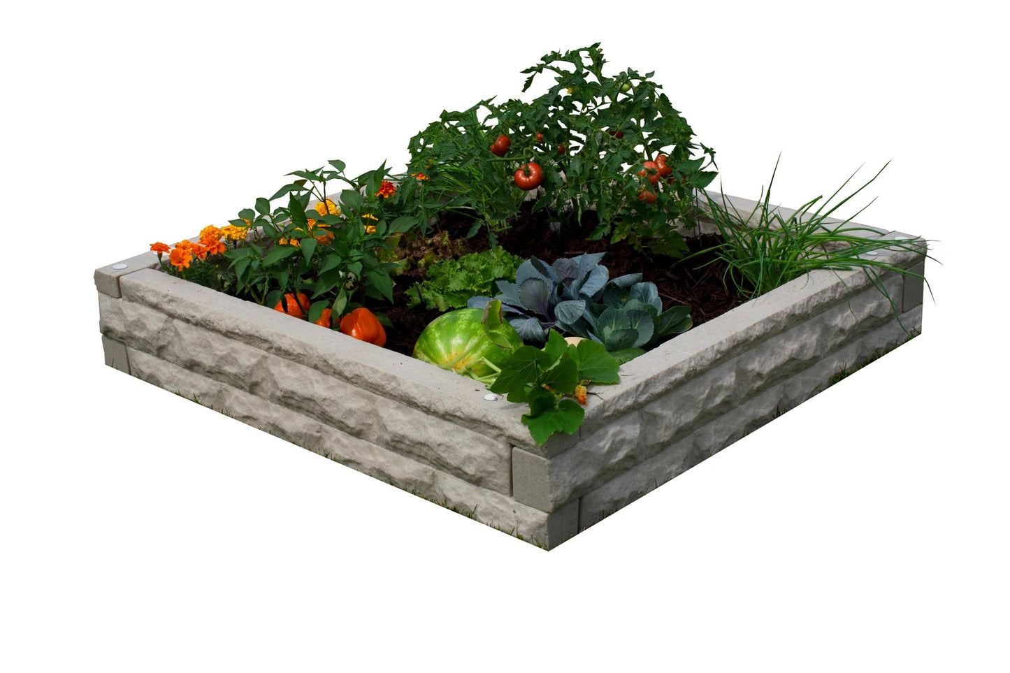 Garden Wizard Raised Bed Garden in sand – 4x4 self-watering raised bed