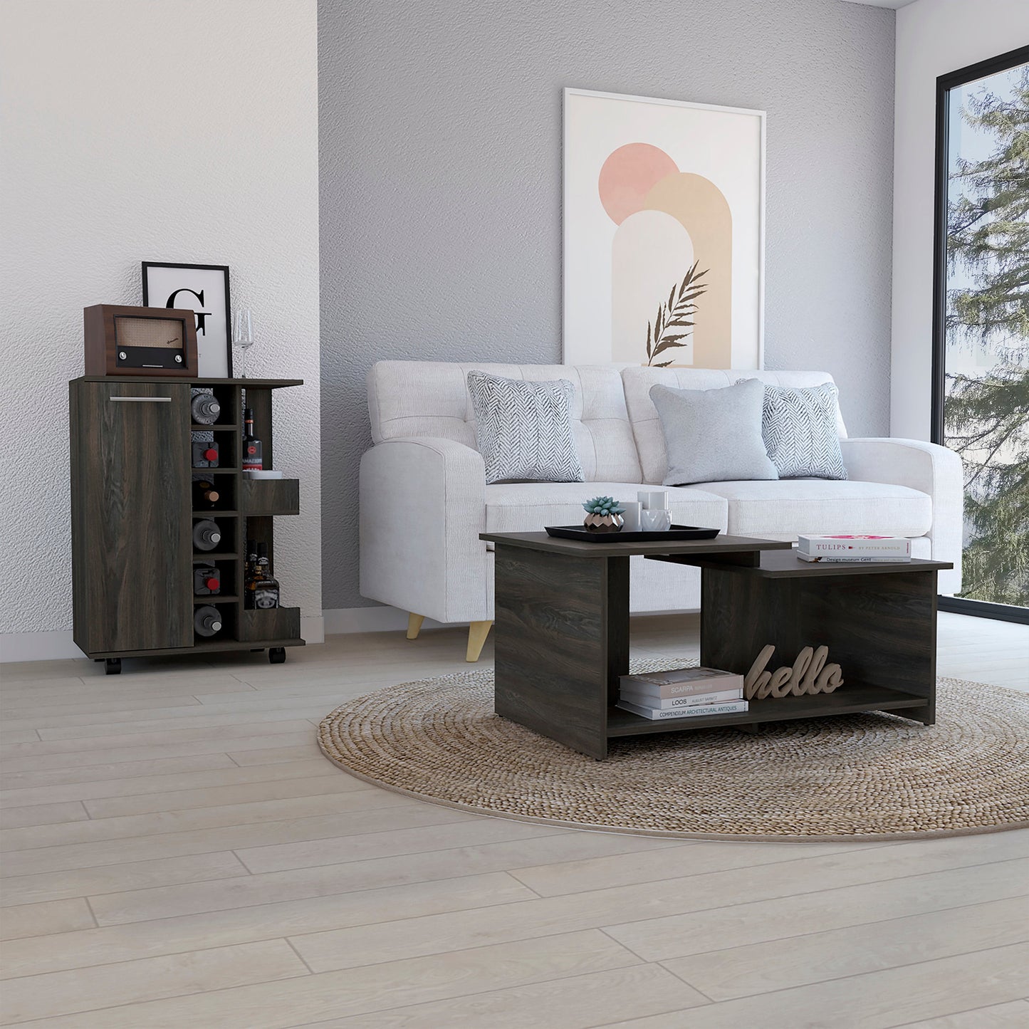 Homeroots Britanica 2 Piece Living Room Set