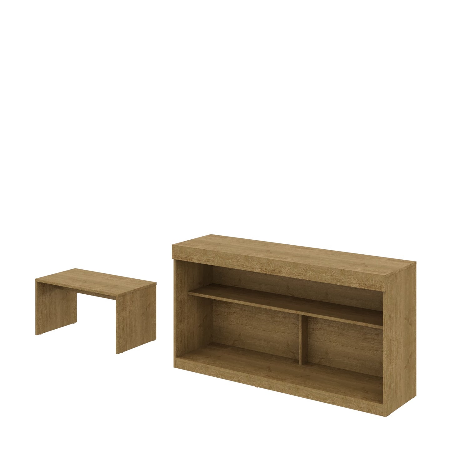 Homeroots 51" Natural Solid Console Table