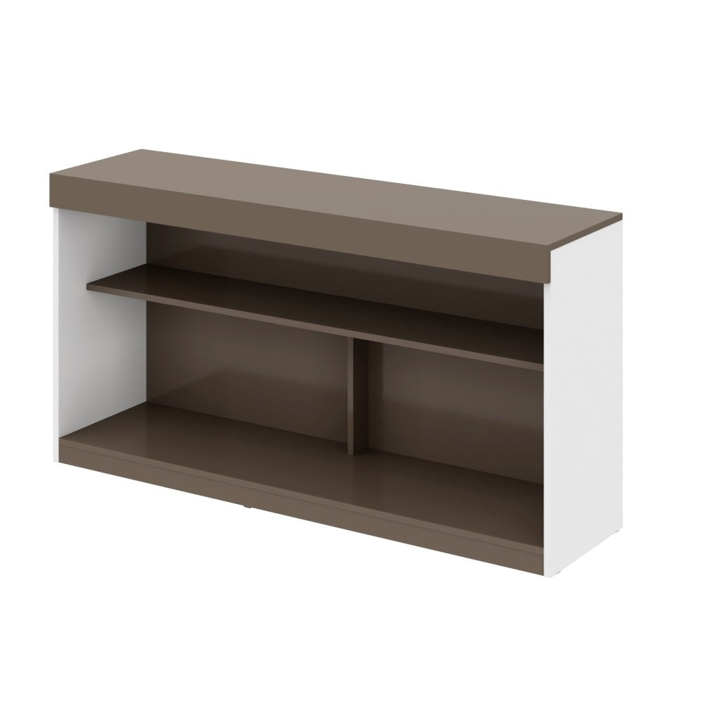 Homeroots 51" Light Gray And White Solid Console Table