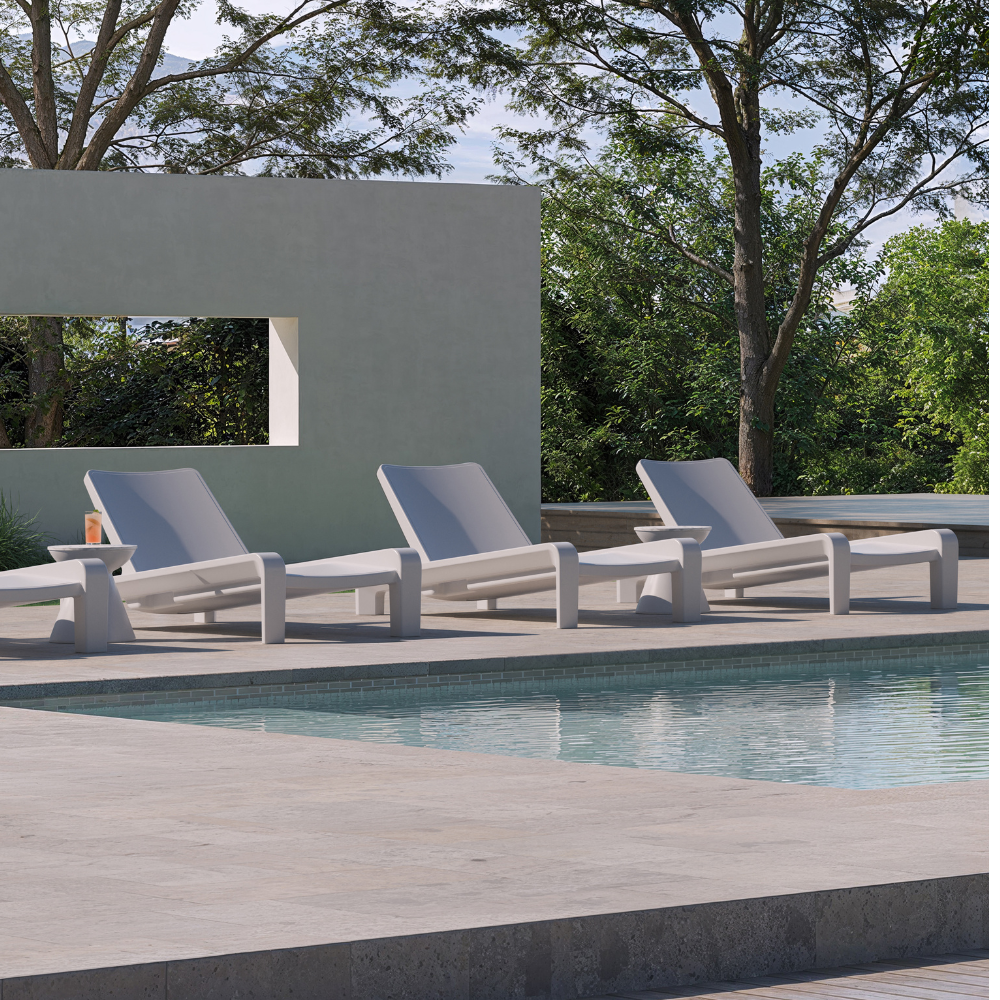 Tupleo Outdoor Deck Chaise Poolside Use