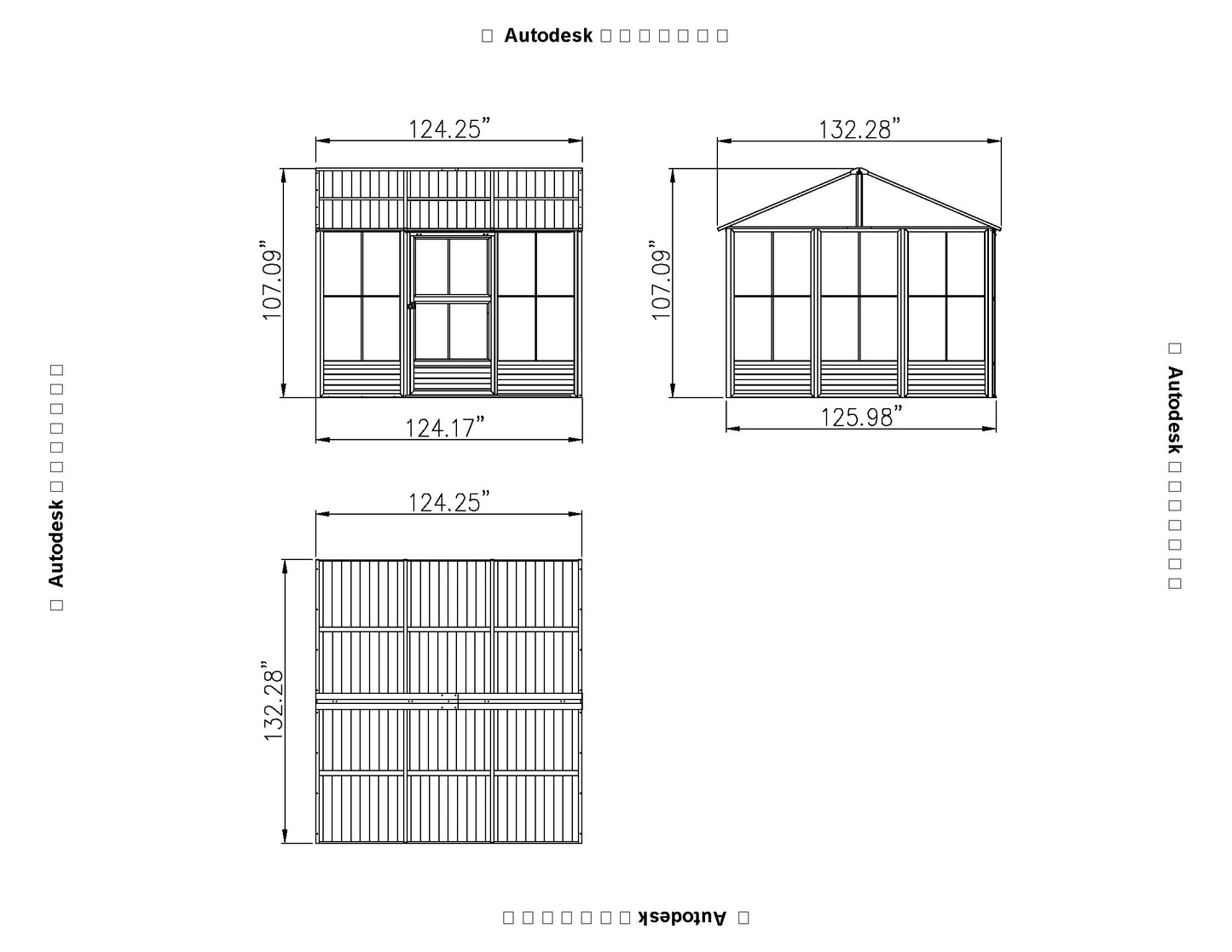 Gazebo Penguin Myrdal Solarium 11x10 Polycarbonate Roof in Beige