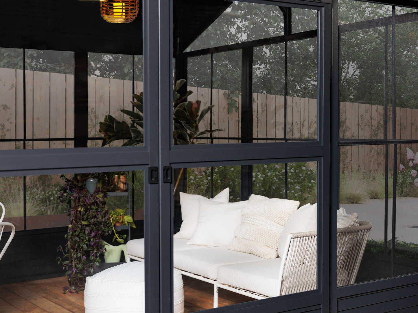 Gazebo Penguin Myrdal Solarium 11x10 Metal Roof in Black