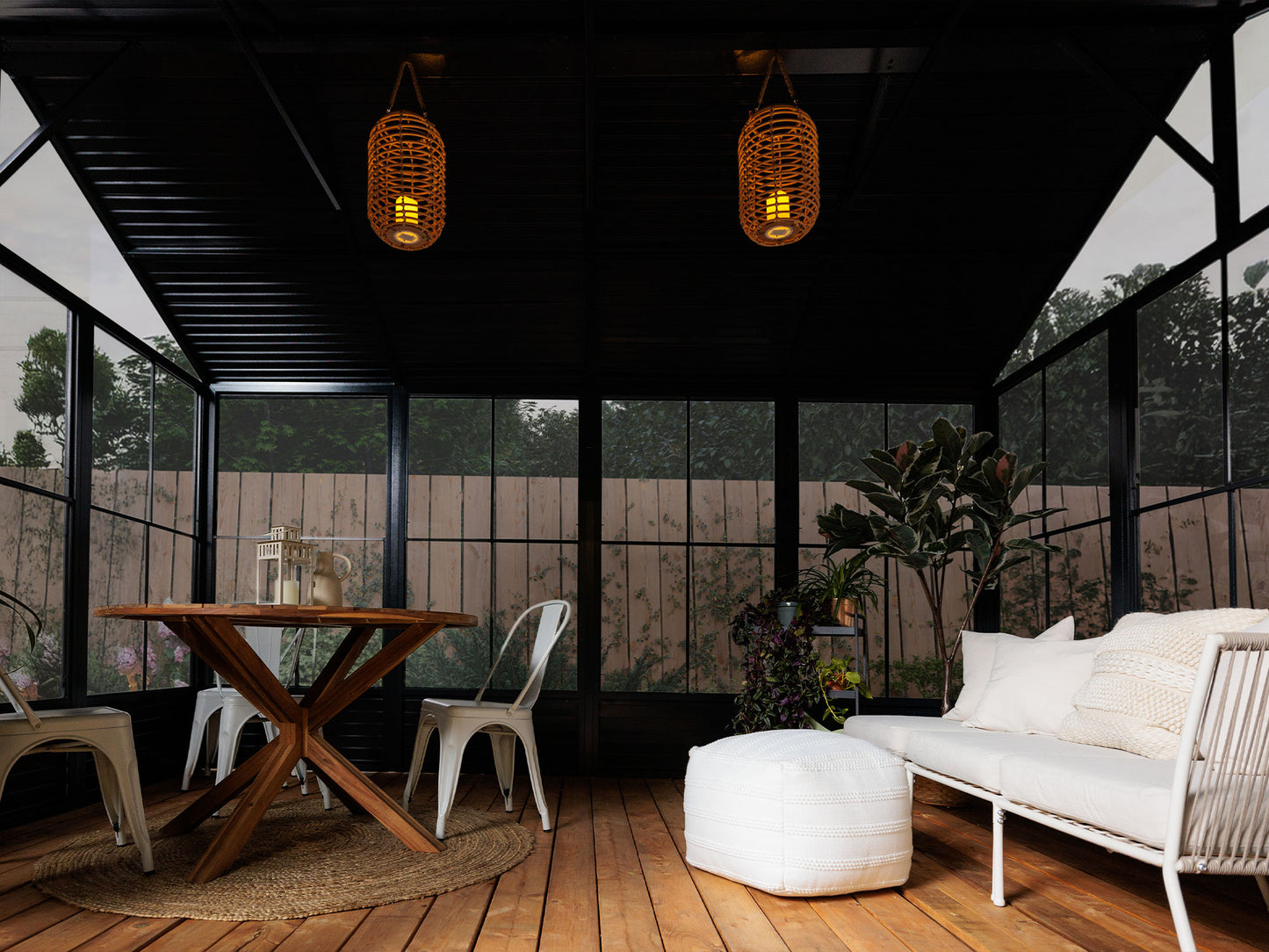 Myrdal Solarium 11x14 Metal Roof in Black