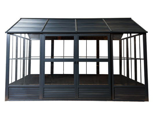 Myrdal Solarium 11x14 Metal Roof in Black