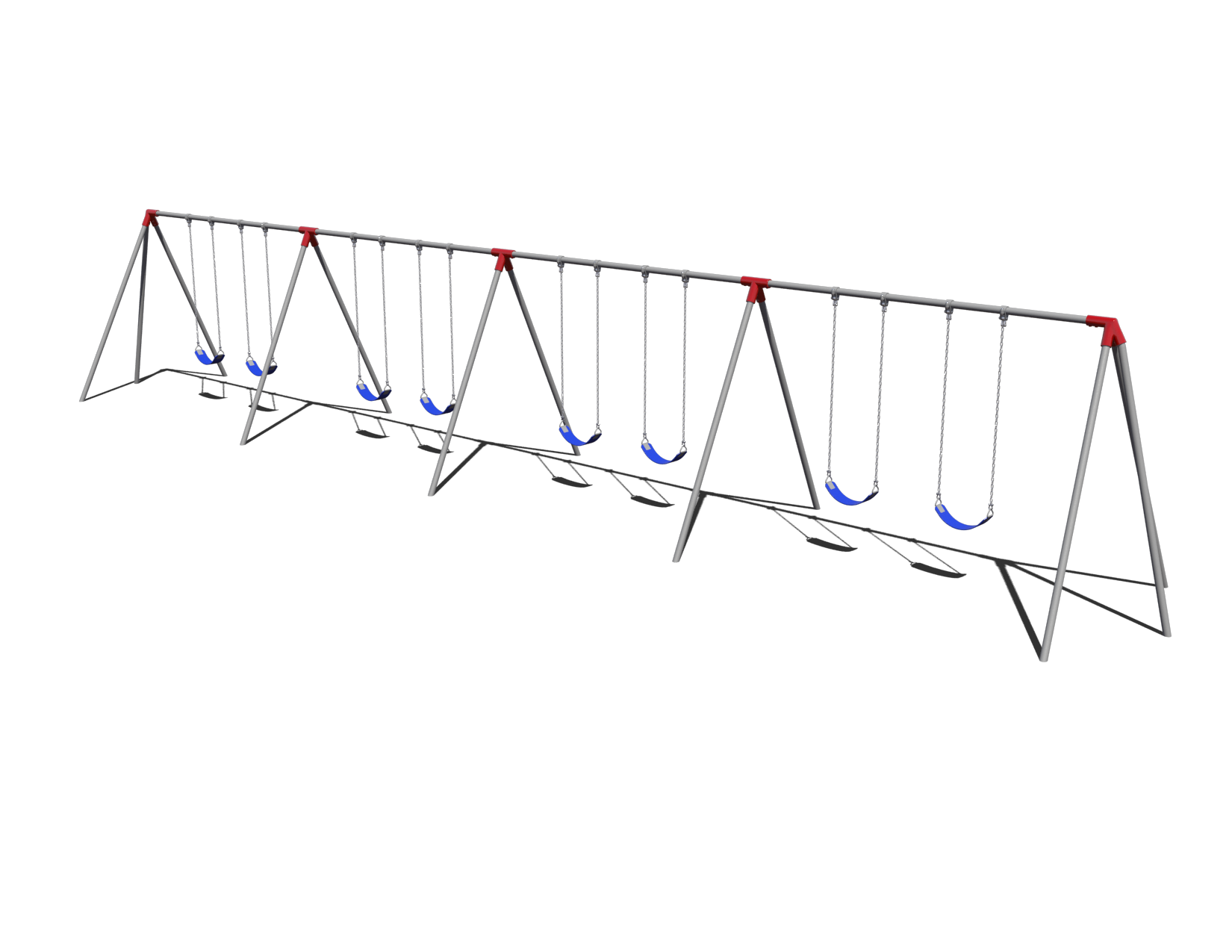 Bi-Pod Swing Set — 1 to 4 Bay | Belt Seats Included | Child Works by SRP