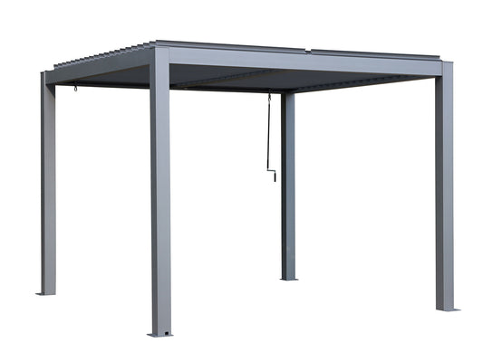 “Vikos 10x10 Stand-Alone Pergola – Weather-Resistant Outdoor Structure with a Modern Design, Sturdy Metal Frame, and Adjustable Canopy for Shade and Protection. Ideal for Patios, Gardens, and Backyard Spaces.”