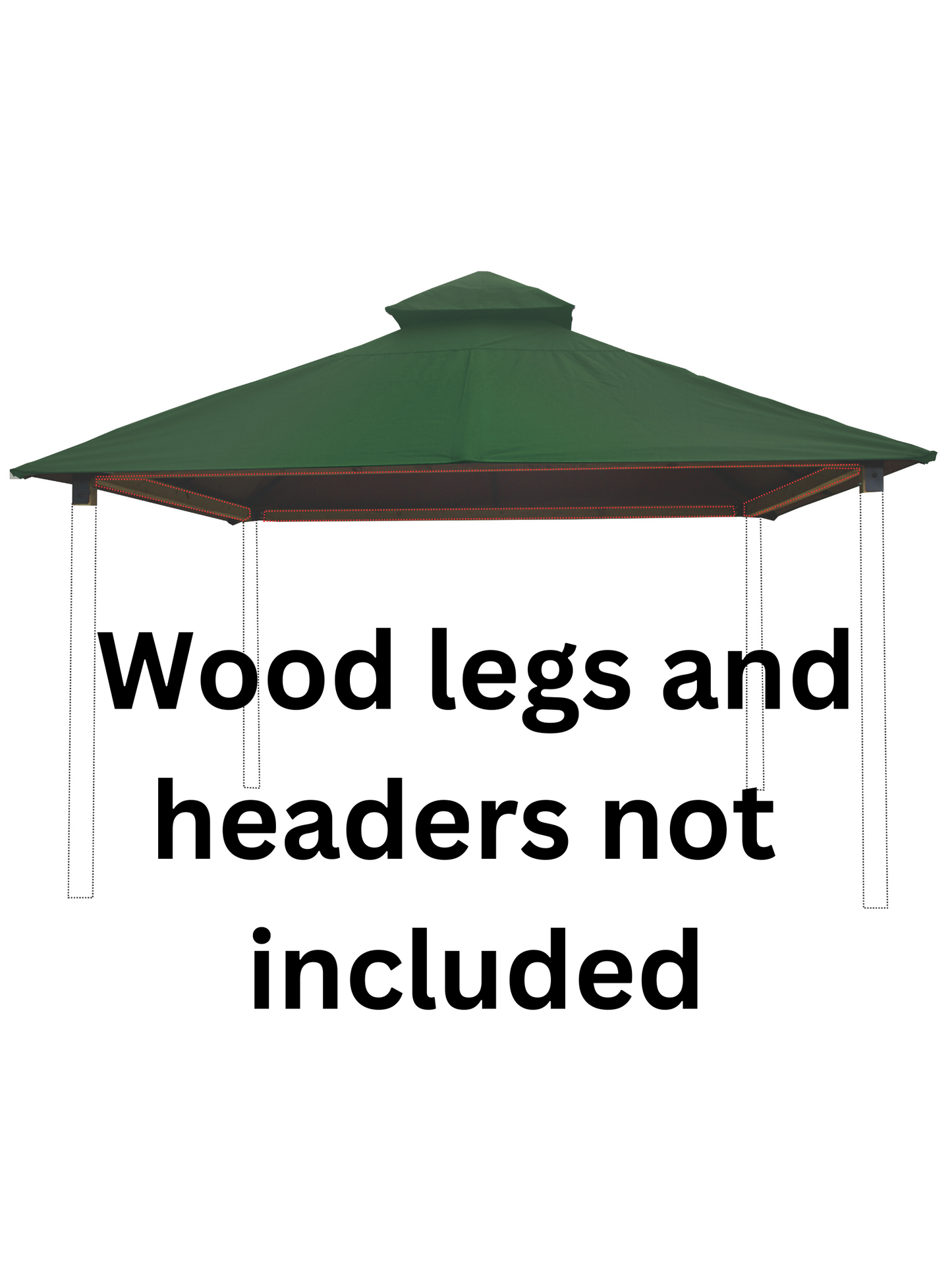 Acacia Modern Green Gazebo