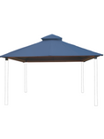 Load image into Gallery viewer, cobalt blue gazebo outdoor wood 
