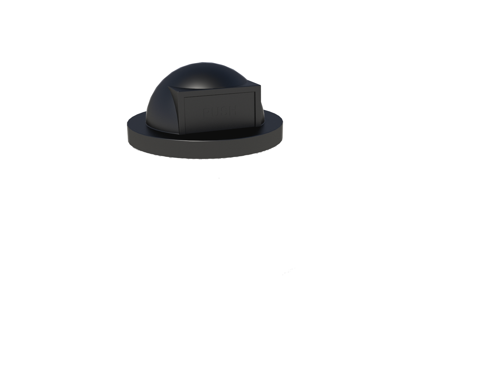 DOME32 BLACK Plastic Dome Top for 32 Gallon Receptacles