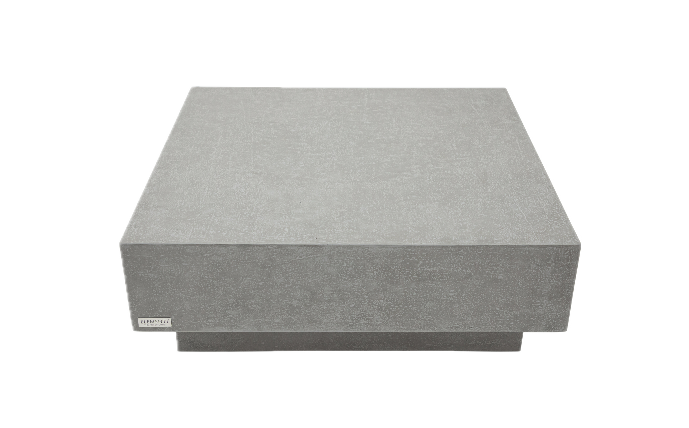 Tevere 40“ Square Concrete Coffee Table Large