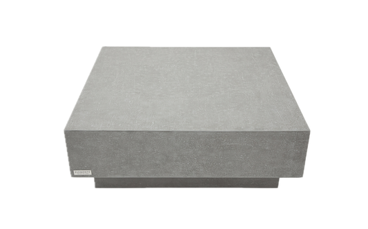 Tevere 40“ Square Concrete Coffee Table Large