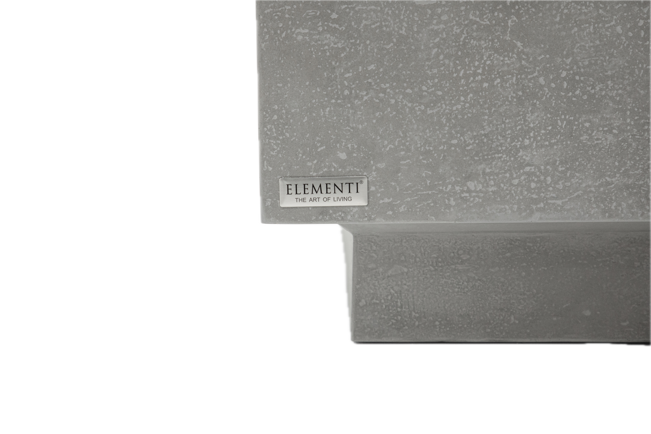 Tevere 40“ Square Concrete Coffee Table Large