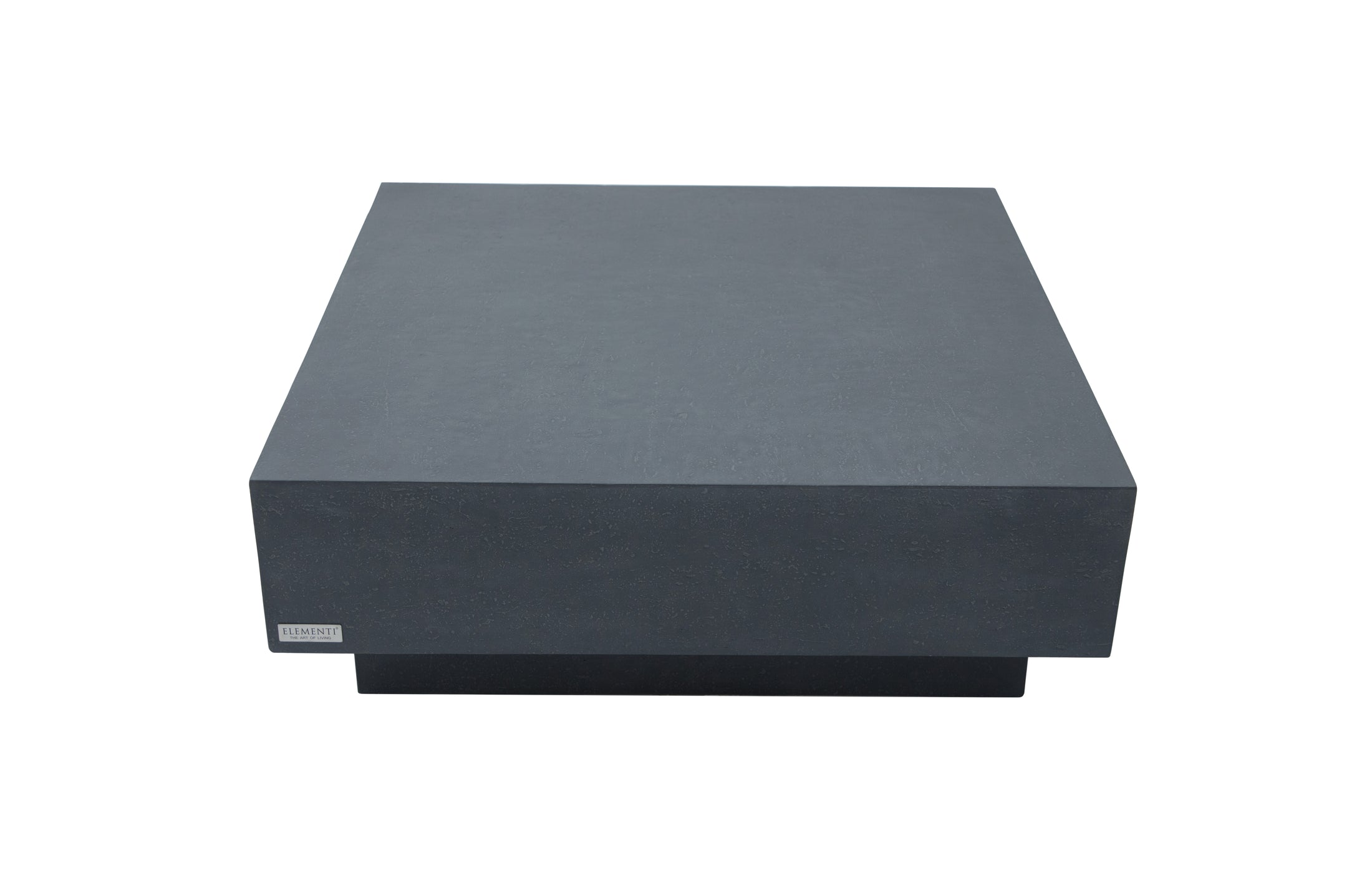 Tevere 40“ Square Concrete Coffee Table Large