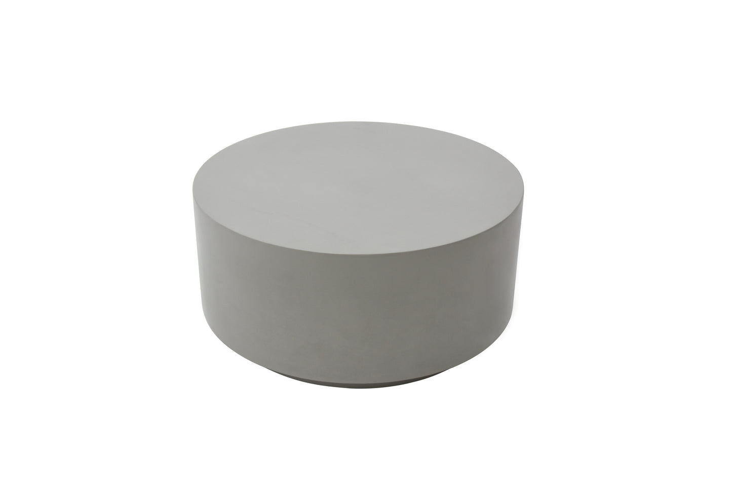 Elementi Home Rome Round Concrete Coffee Table  33.9 x 33.9 x 16.1 in