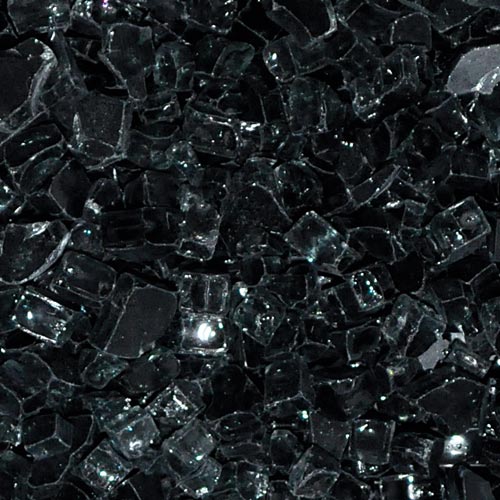 Decorative Fire Pit Glass-Black