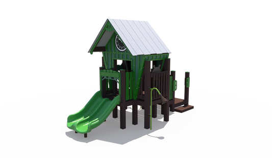 R-Town® Cottages Playground Structure | Outdoor Play Structure for Ages 2 to 5 | FXR-COT-205-0191