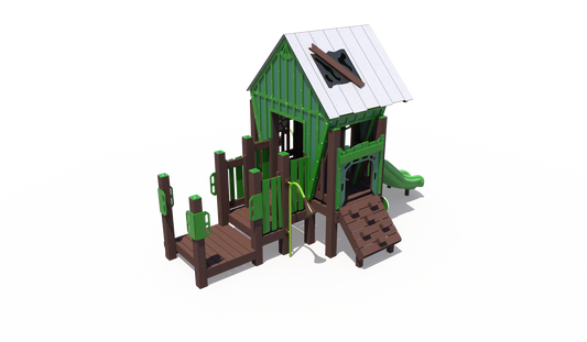 R-Town® Cottages Playground Structure | Outdoor Play Structure for Ages 2 to 5 | FXR-COT-205-0191