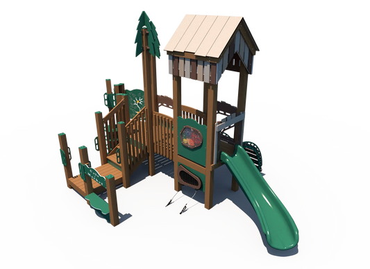 Commercial Outdoor Woodland Wonders Playground | Nature Themed Play Structure for Ages 2 to 5 | FXR-NAT-205-0224