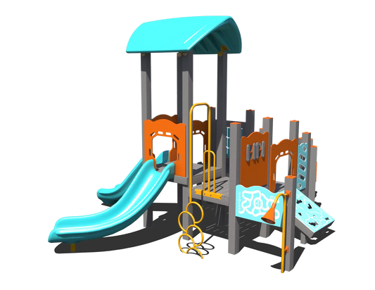 Multi-Activity Playground Structure with Shade | Outdoor Play Structure for Ages 2 to 5 | GFP-30221-1
