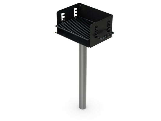 GPS20 Rotating Park Grill with Galvanized In-Ground Post