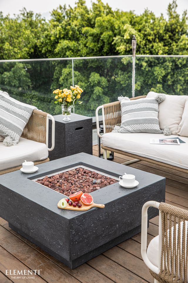 Manhattan Fire Table - Dark Grey