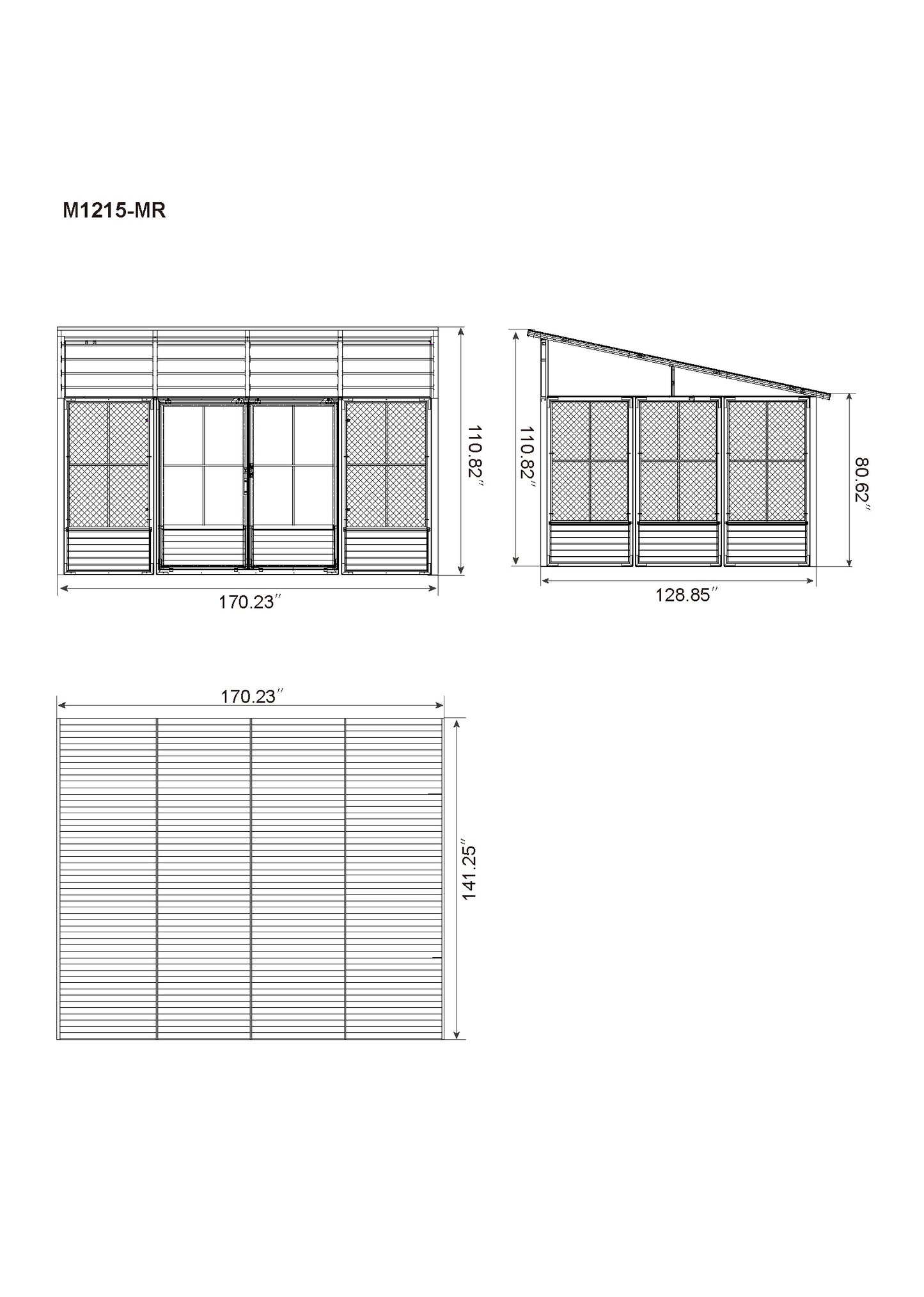 Narvik Solarium Metal Roof 12x15