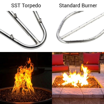 SST Torpedo Mesa Fire and Water Bowl  - 12VAC Electronic Ignition Unit - LP