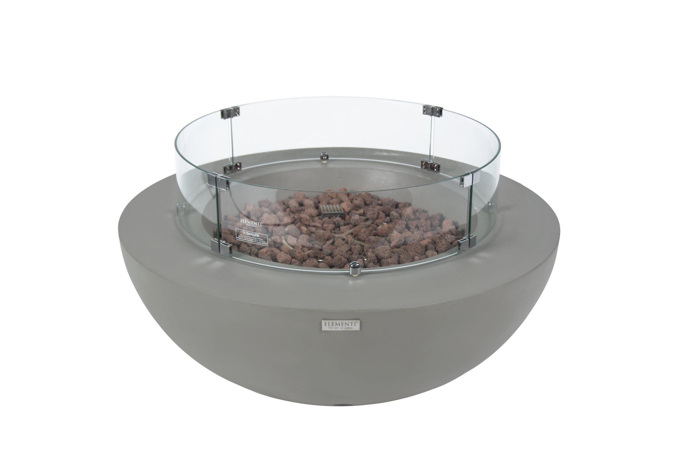 Lunar Bowl Fire Table With Accessories