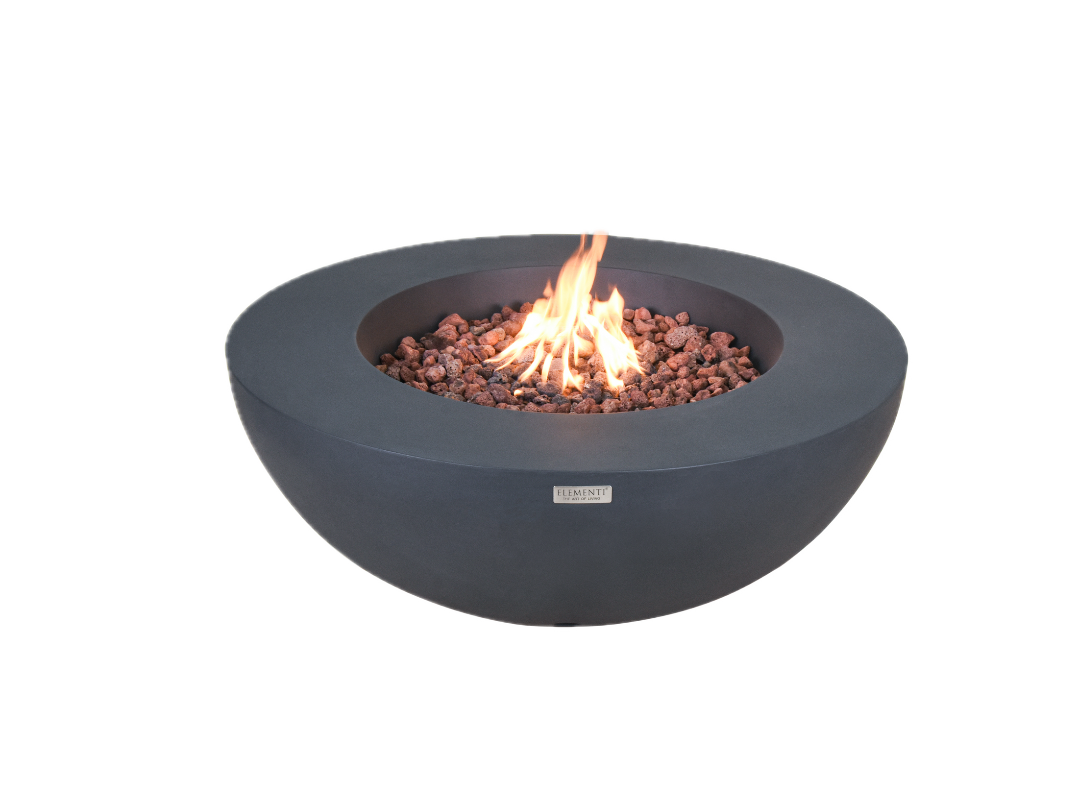 Lunar Bowl Fire Table Dark Grey