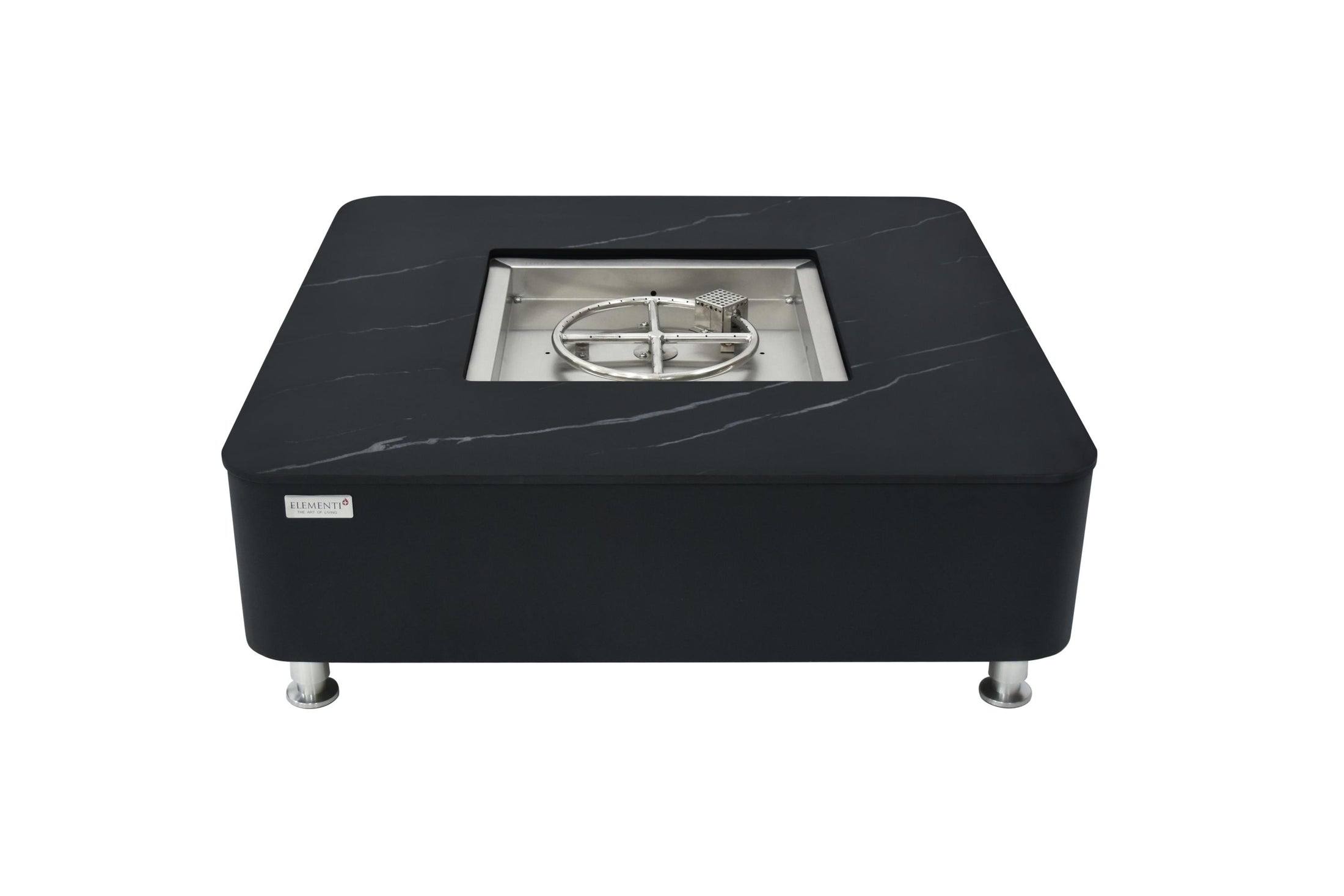 Copenhagen 42” Porcelain Top Fire Table - Bulgaria Black