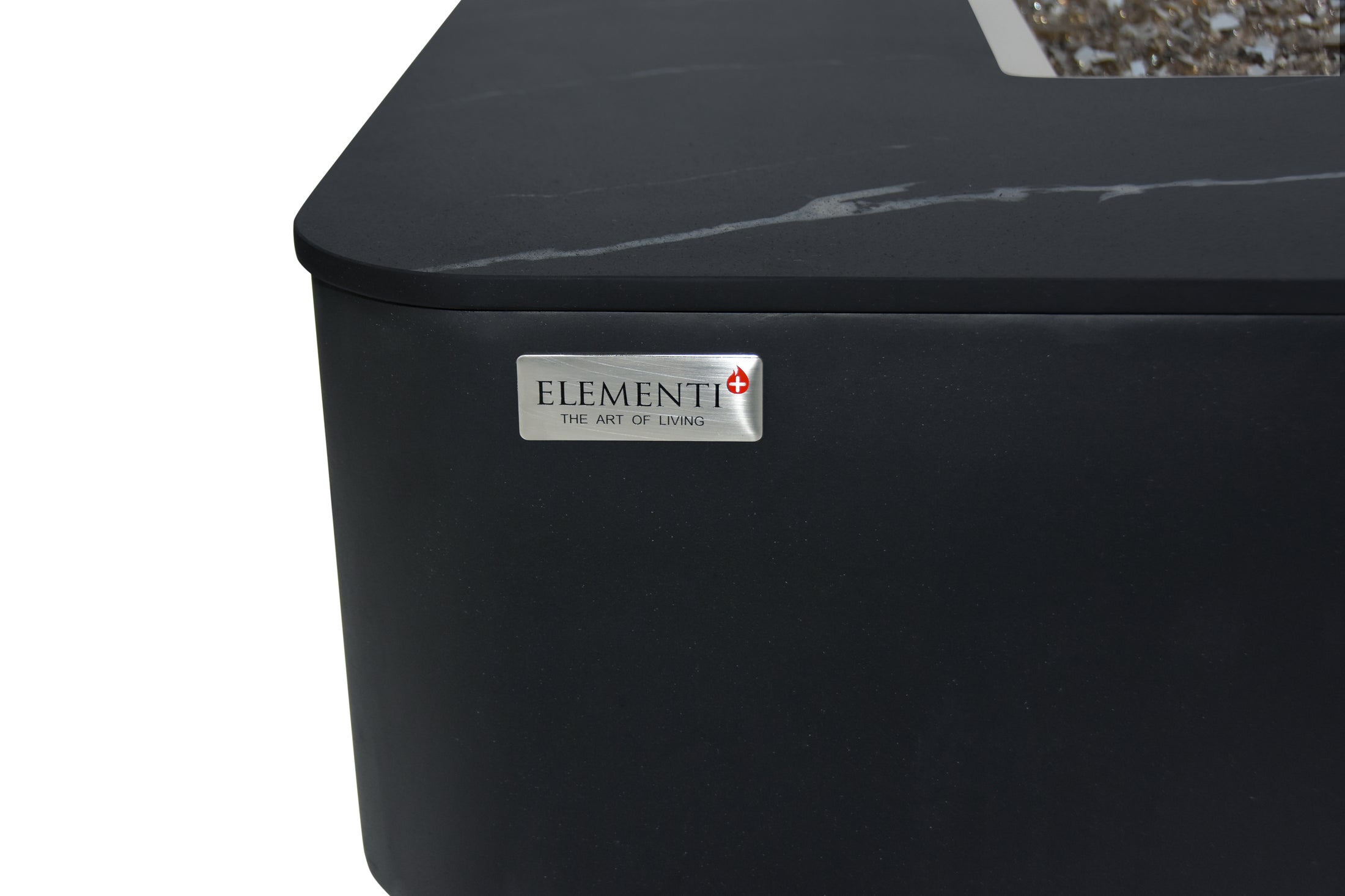 Copenhagen 42” Porcelain Top Fire Table - Bulgaria Black