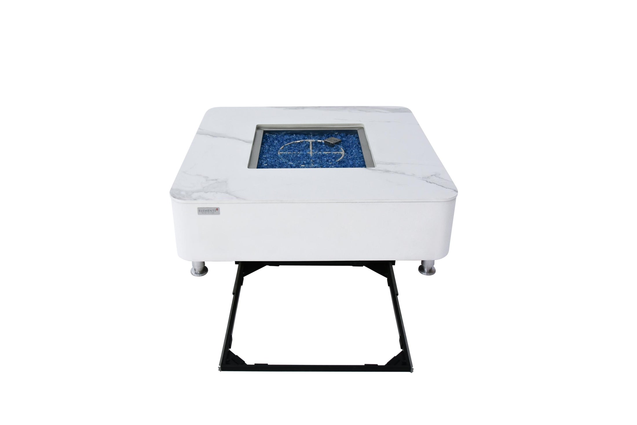 Annecy 42” Porcelain Top Fire Table - Bianco White