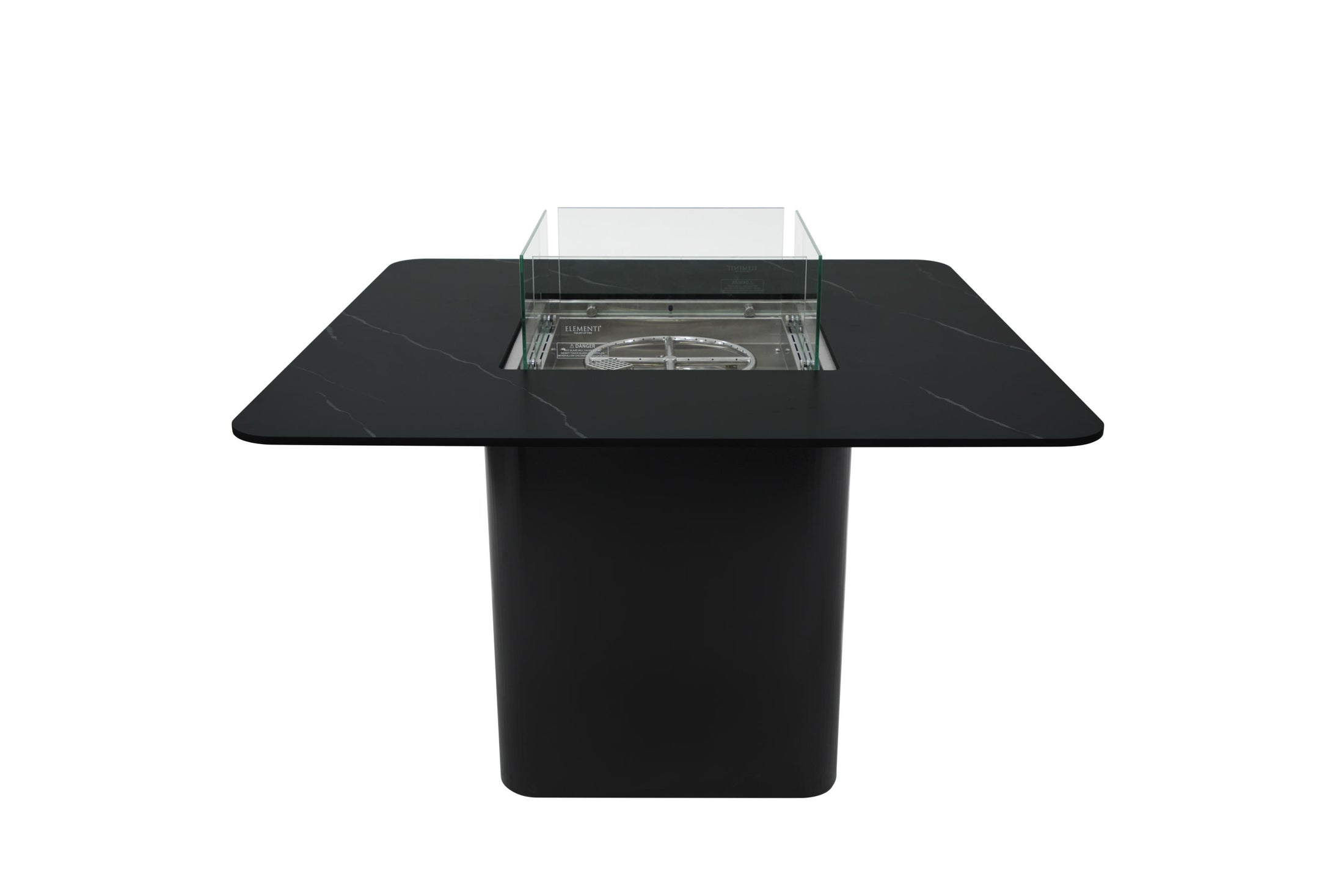 Brugge 46” Marble Porcelain Dining Table - Bulgaria Black
