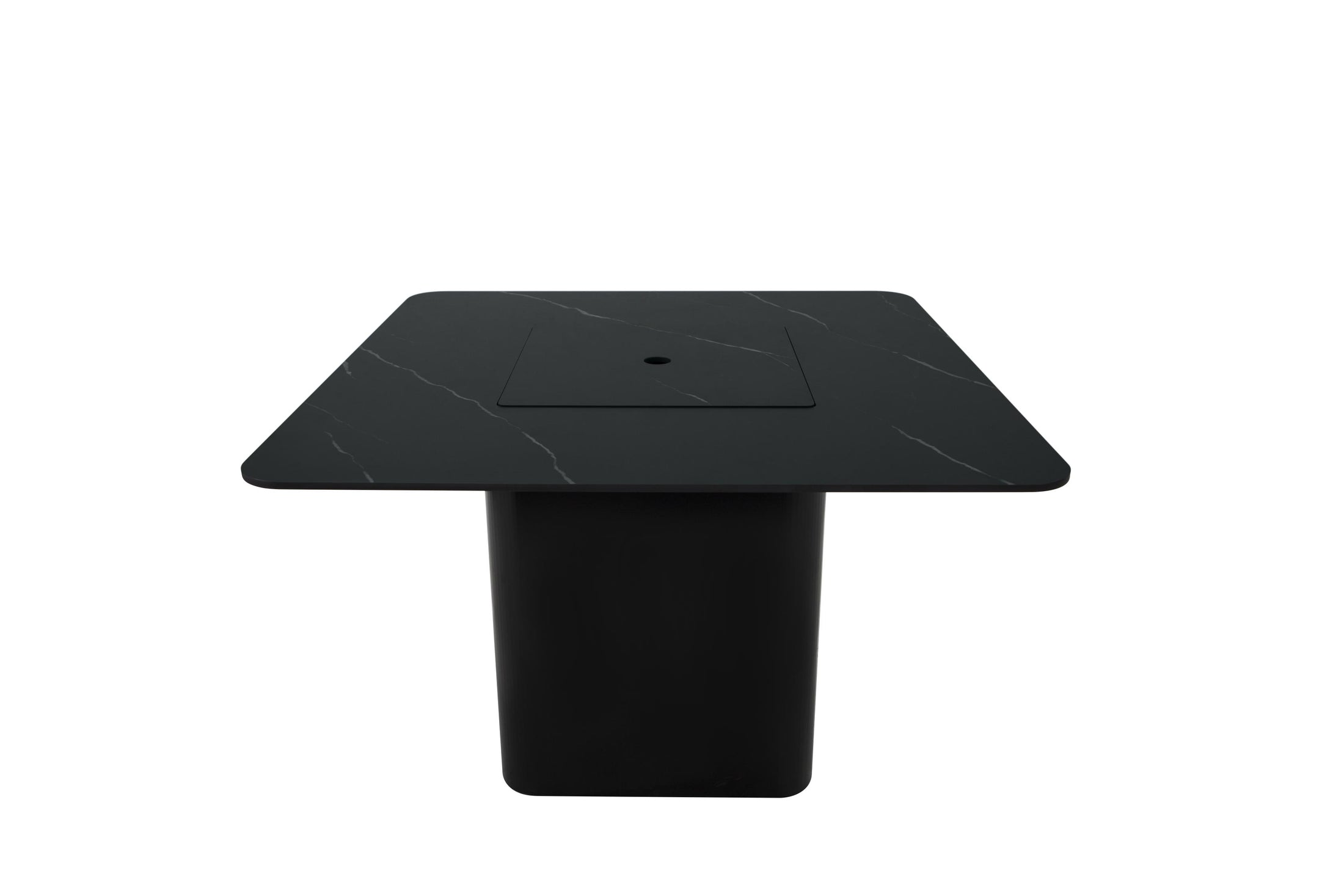 Brugge 46” Marble Porcelain Dining Table - Bulgaria Black