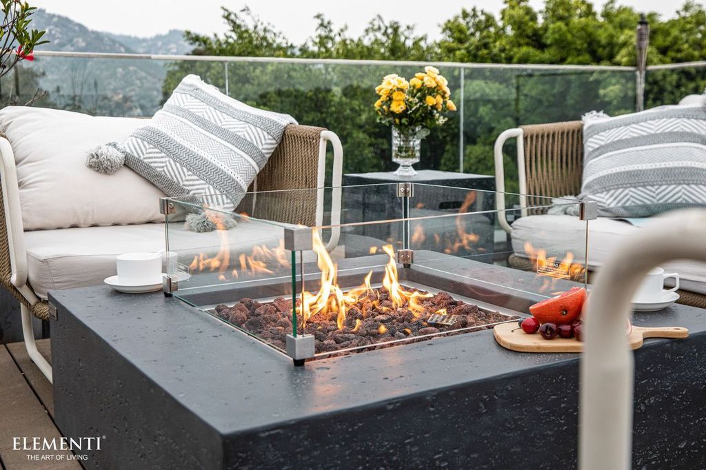Manhattan Fire Table - Dark Grey