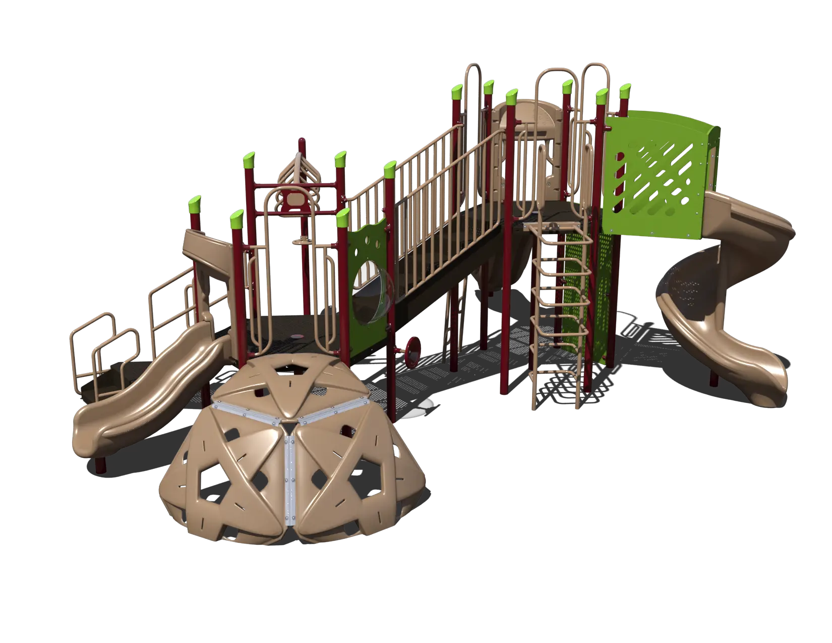 PS3-72338 QUICK SHIP - Child Works  Playground Structures, Age:  5-12, ADA