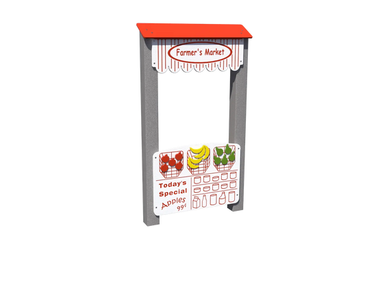 Farmer's Market Stand Dramatic Play Panel | Outdoor Imaginative Play for Ages 2 to 5 | RECF0064