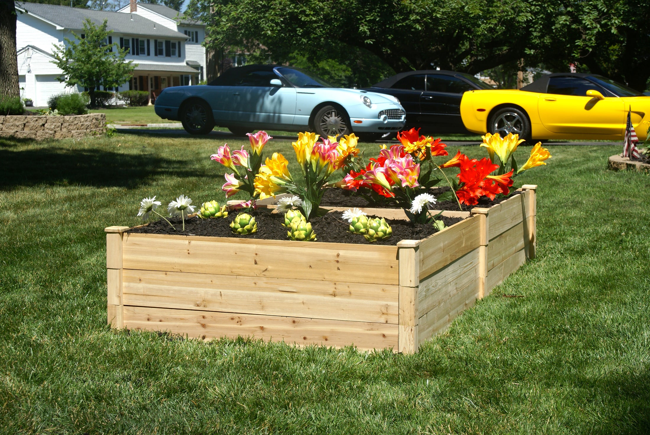 EDEN Quick Assembly Raised Garden Bed - 4x8x17.5
